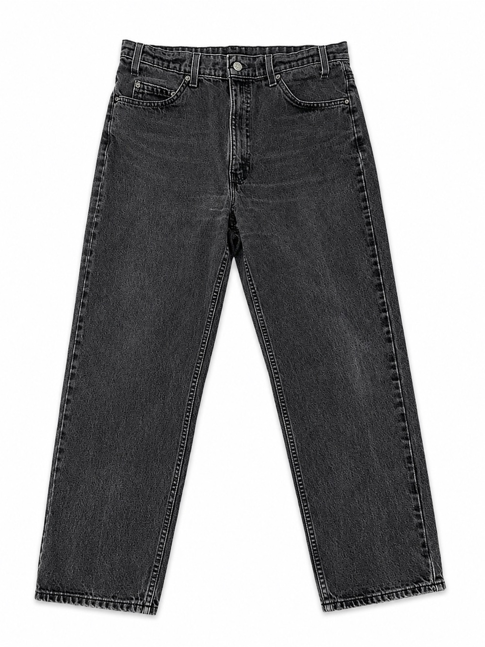 Vintage Made In USA Levi’s 550 Relaxed Jeans Men’s 34x30(32x30)Black Gray Wash